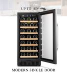 Lanbo - 15 Inch 31 Bottle Built-in or Freestanding Wine Cooler with Digital Temperature Control and