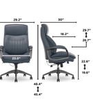 La-Z-Boy - Calix Big and Tall Executive Chair with TrueWellness Technology Office Chair - Slate