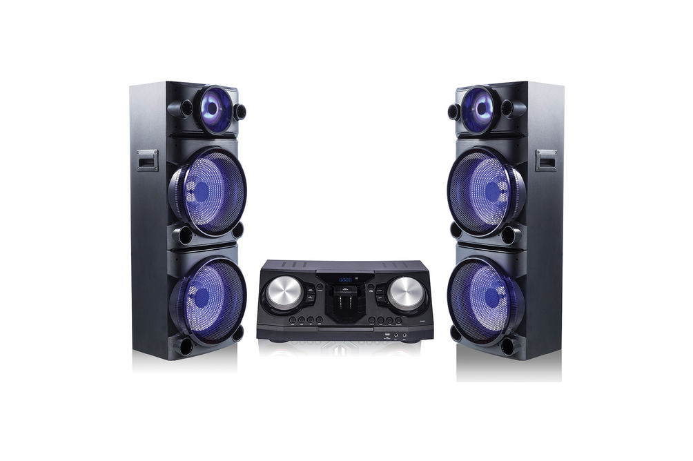 Sistema de Sonido Pro Party  con DVD, CD, Bluetooth y bocina de 4x15 pulgadas