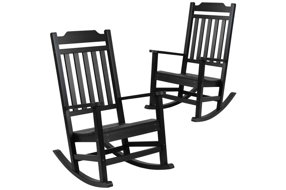 OSC Designs - All Weather Rocking Chairs (pair) - Black