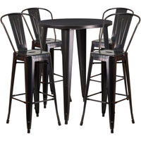 OSC Designs - Metal Round Table with 4 Stools