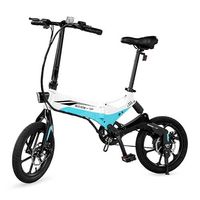 Bicicleta Eléctrica Plegable EB7 Elite Commuter de Swagtron – Blanca  