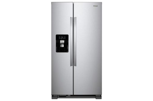 21 cu ft Side-by-Side Refrigerator, Stainless