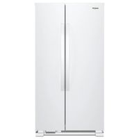 25 Cu FT. Wide Side-by-Side Refrigerator, White