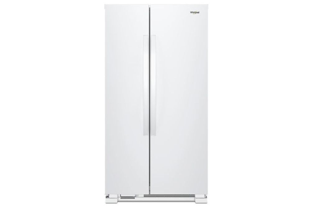 25 Cu FT. Wide Side-by-Side Refrigerator, White