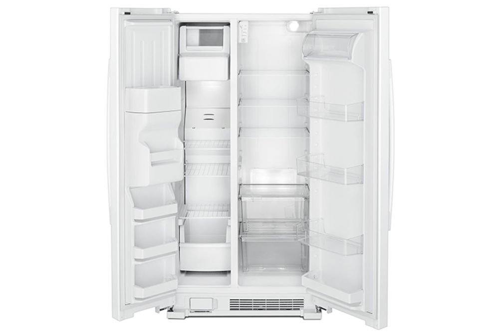 21 Cu Ft SxS Refrigerator,ExternalWater&Ice,White