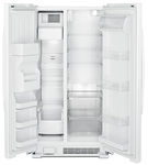 21 Cu Ft SxS Refrigerator,ExternalWater&Ice,White