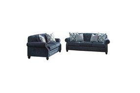 2PC LaVernia-NavySofa and Loveseat