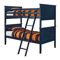 Leo Twin/Twin WoodBunk Bed W/Mattresses