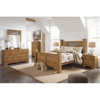 6PC Bittersweet BedroomQNPoster Bed, DR, MR, NS