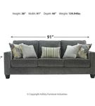 2 PC Gavril-SmokeSofa and Loveseat