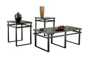 Signature Design by Ashley Laney Table (Set of 3)-Black