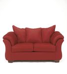 Darcy salsa microfiber sofa loveseat