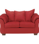 Darcy salsa microfiber sofa loveseat