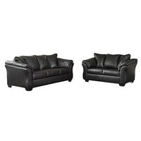 2 PC Betrillo - Black Sofa and Loveseat