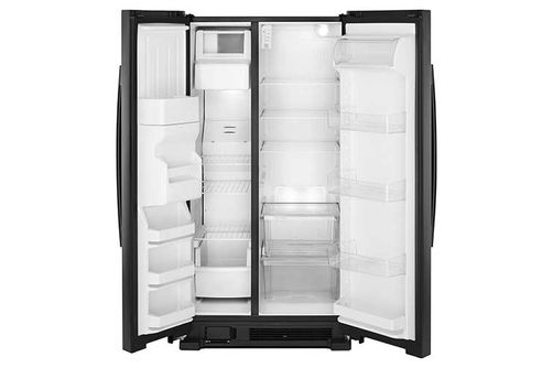 25 Cu Ft. Side by Side,External Water & Ice,Black