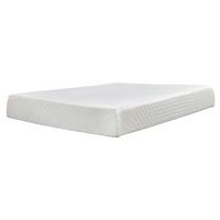 Sierra Sleep by Ashley 10 Inch Chime Memory Foam Queen Mattress in a Box-White