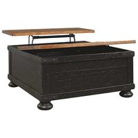 Signature Design by Ashley Valebeck Coffee Table with Lift Top-Black/Brown