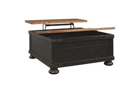 Signature Design by Ashley Valebeck Coffee Table with Lift Top-Black/Brown