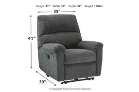 Signature Design by Ashley McTeer Power Recliner-Charcoal
