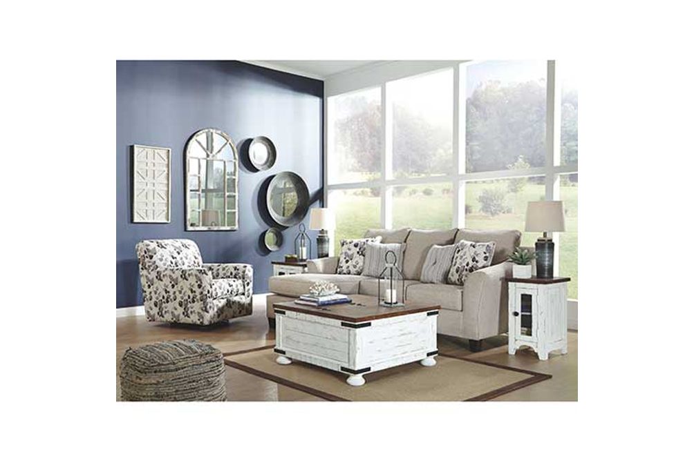 Benchcraft Abney Accent Chair-Platinum