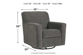 Ashley Alcona Accent Chair-Charcoal