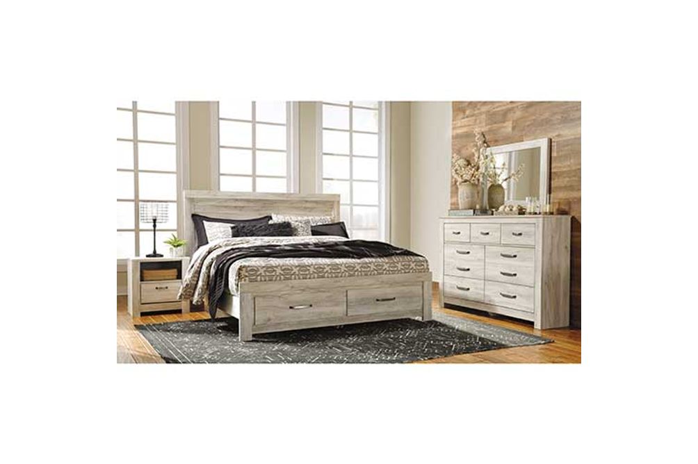 7PC Bellaby King Storage Bed, DR, MR & 1NS