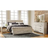 7PC Bellaby King Storage Bed, DR, MR & 1NS