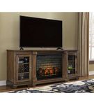 75 XL Flynnter ElectricFireplace, Medium Brown