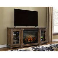 75 XL Flynnter ElectricFireplace, Medium Brown