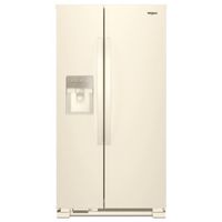 21.4 Cu Ft. 33" Side-by-Side Refrigerator, Water & Ice, Biscuit