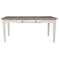 Signature Design by Ashley Skempton Dining Table-White/Light Brown