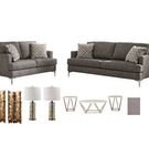 Sofa/Loveseat/Tables/Lamps/Rug/Art