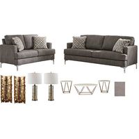 Sofa/Loveseat/Tables/Lamps/Rug/Art