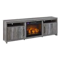 74" Baystorm Extra Large TV Stand w/Fireplace Insert