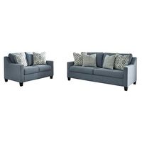 2PC Lemly Sofa, Loveseat, Twilight