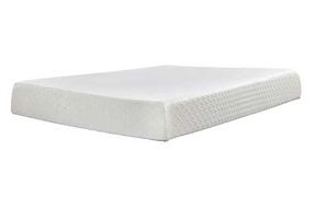Sierra Sleep by Ashley 10 Inch Chime Memory Foam Twin Mattress in a Box-White