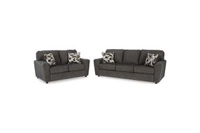 Signature Design by Ashley Cascilla Sofa and Loveseat-Slate