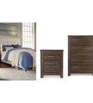 Signature Design by Ashley Dolante Queen Upholstered Bed with Chest of Drawers