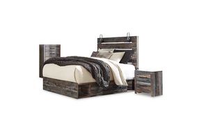 Signature Design by Ashley Drystan Queen Panel Bed with Storage, Chest and Nig