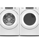 Whirlpool White 4.3 Cu. Ft. Closet-Depth Front Load Washer and 7.4 Cu. Ft. Front Load Electric Dryer Pair