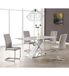 5PC D1274DT TABLE & 4 GREY CHAIRS