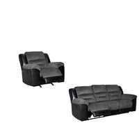 Signature Design by Ashley Earhart Reclining Sofa and Recliner-Slate