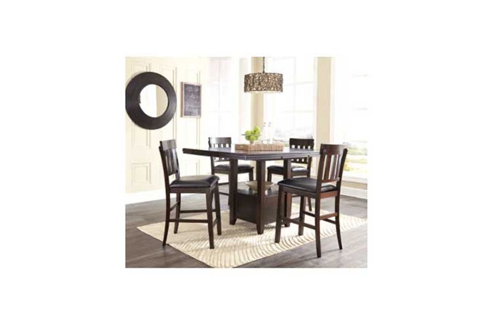 Signature Design by Ashley Haddigan Counter Height Dining Table and 6 Barstools