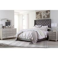 Signature Design by Ashley Coralayne Queen Upholstered Bed with Mirrored Dress