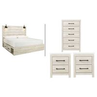Signature Design by Ashley Cambeck King Panel Bed with Storage, Chest and 2 Ni