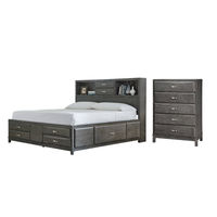 Signature Design by Ashley Caitbrook Queen Storage Bed and Chest-Gray