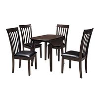 Signature Design by Ashley Hammis Dining Table and 4 Chairs-Dark Brown