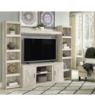 Signature Design by Ashley Bellaby 4-Piece Entertainment Center-Whitewash