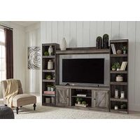 Signature Design by Ashley Wynnlow 4-Piece Entertainment Center-Gray